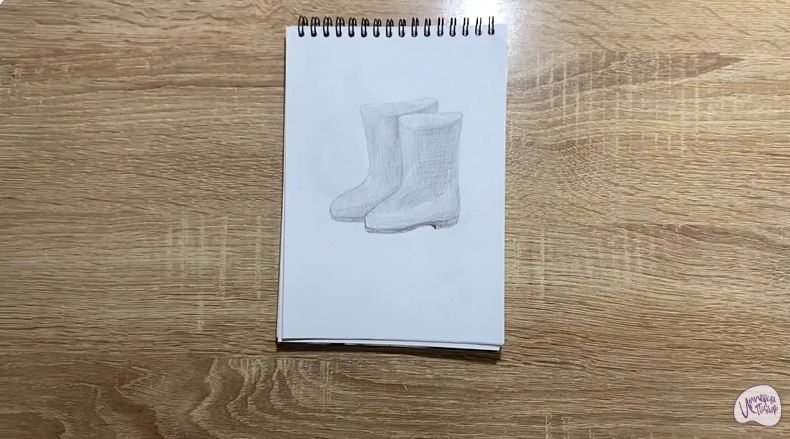 Рисуем Резиновые сапоги