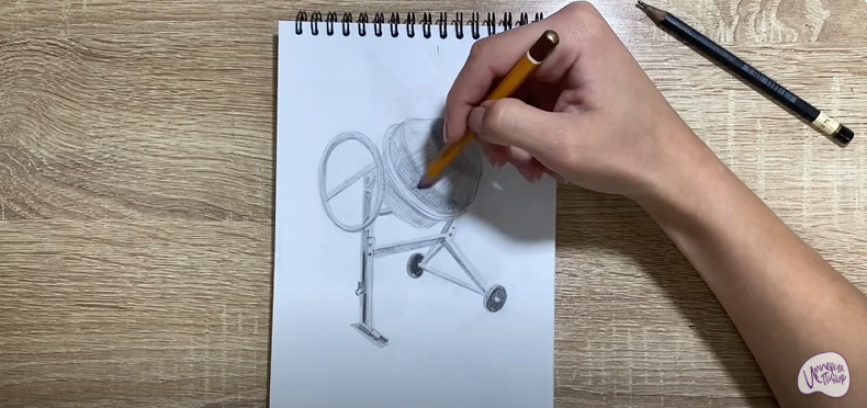 Рисуем Бетономешалка