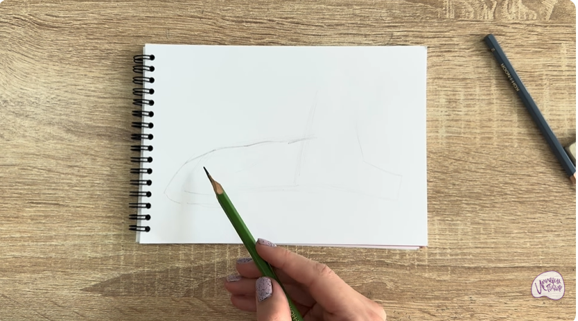 Рисуем Ориентальная кошка