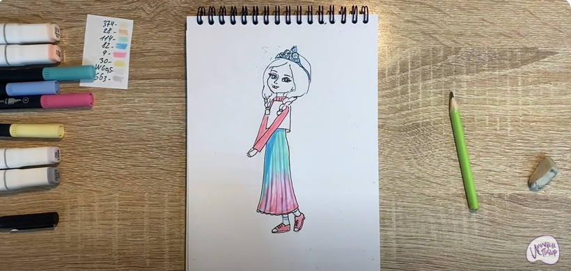 Рисуем Алёнка из "Царевны"
