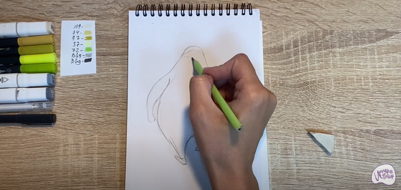 Рисуем Мюррей из "Монстры на каникулах"