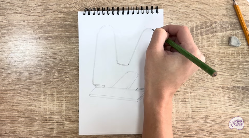 Рисуем Подставка для книг