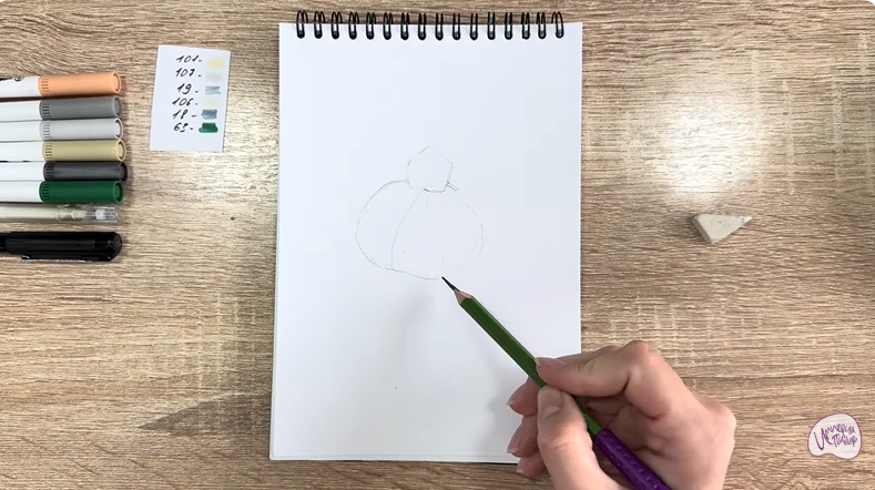 Рисуем Сыр Буратта