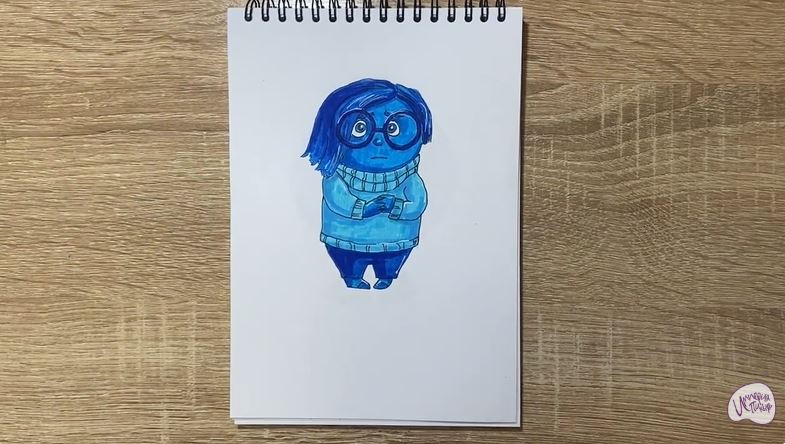 Рисуем Печаль из "Головоломки 2"