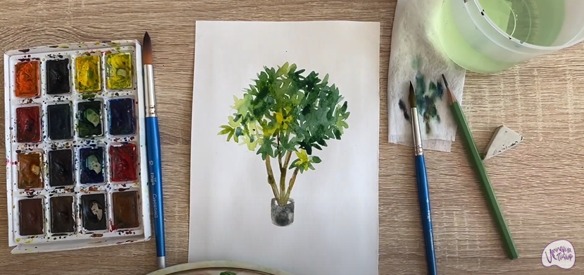 Рисуем Бересклет