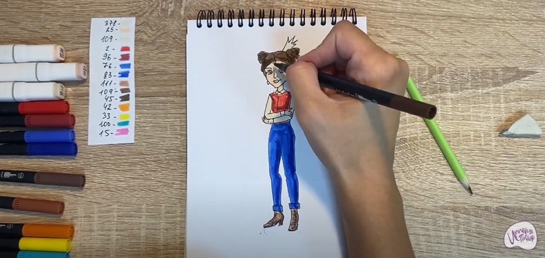 Рисуем Даша из "Царевны"