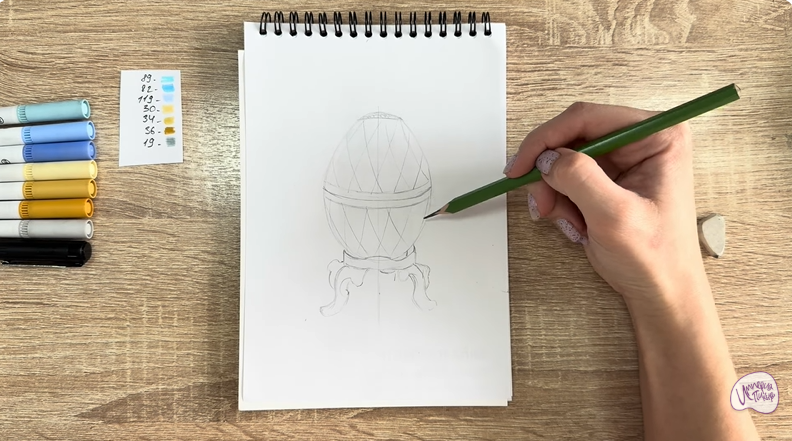 Рисуем Яйцо Фаберже