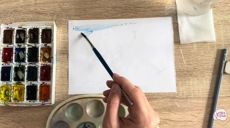 Рисуем Гора Ай-Петри