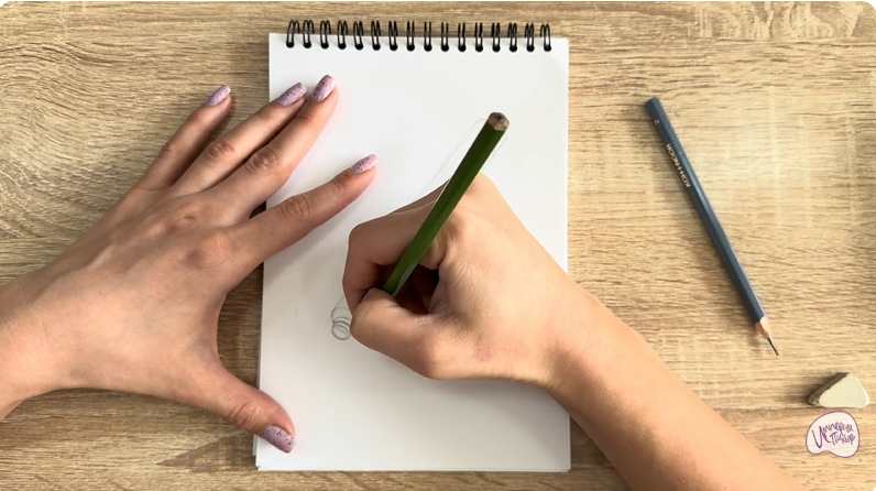 Рисуем Коклюшки для завивки