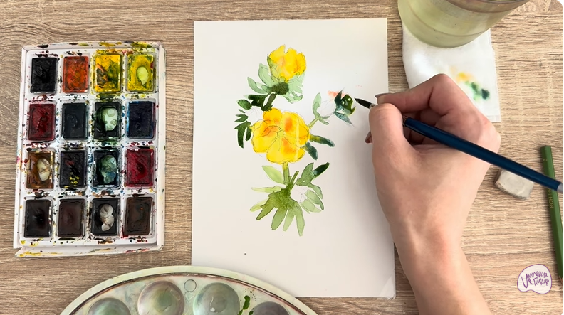 Рисуем Лапчатка