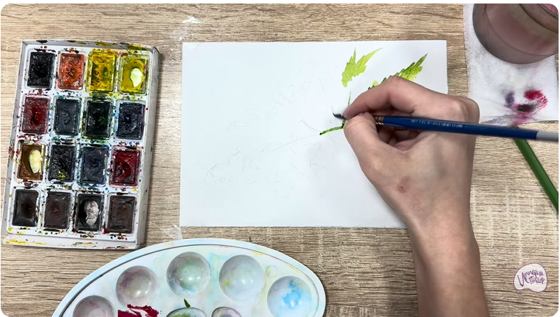 Рисуем Таволга