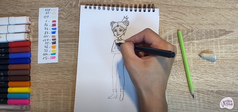 Рисуем Даша из "Царевны"