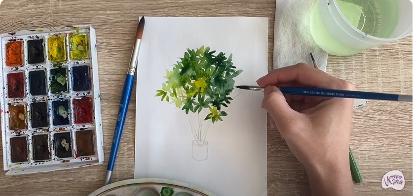 Рисуем Бересклет