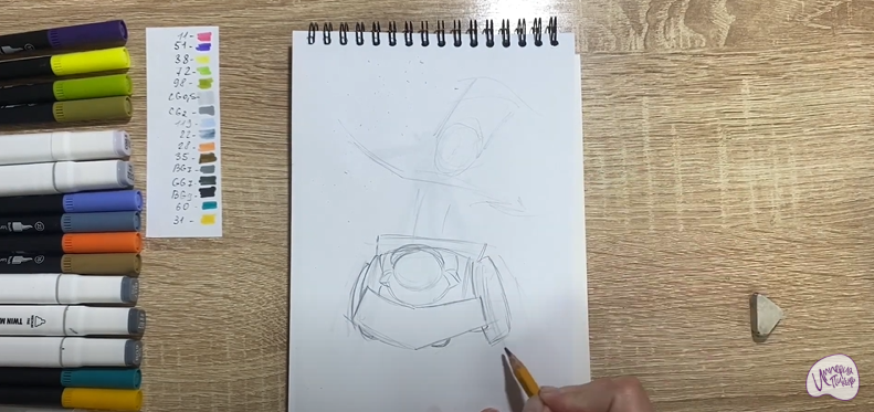 Рисуем Чак из Brawl Stars
