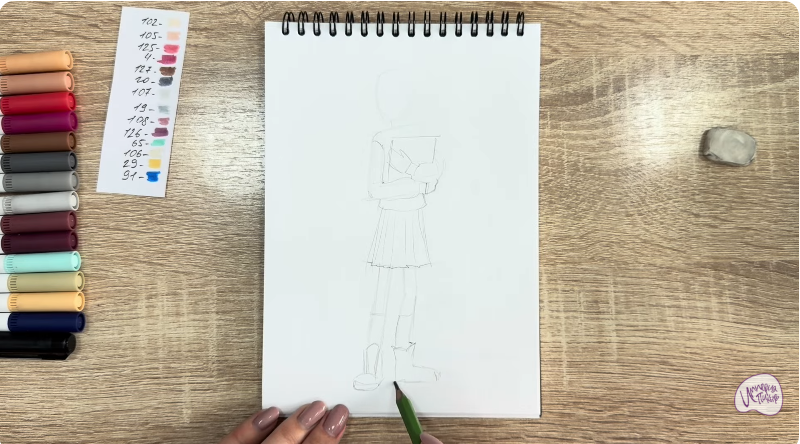 Рисуем Рина Винилион из" Доктор Динозавров"