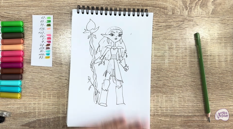 Рисуем Дриада из "Сказочный Патруль"