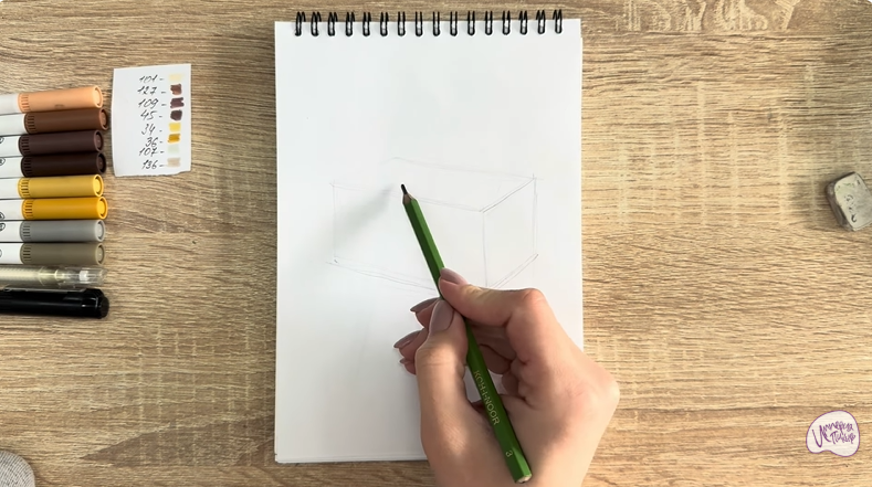 Рисуем Пирожное "Птичье Молоко"