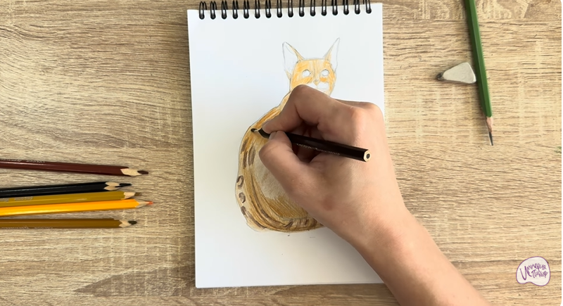 Рисуем Кошка Тойгер