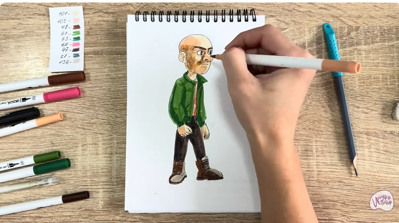 Рисуем Вик из "Побег из будущего"