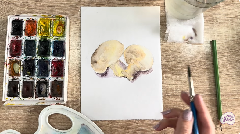 Рисуем Шампиньоны