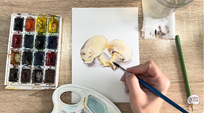 Рисуем Шампиньоны