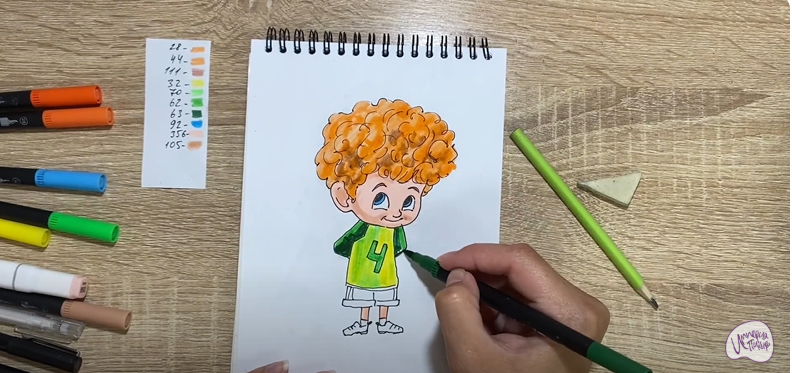 Рисуем Деннис из "Монстры на каникулах"