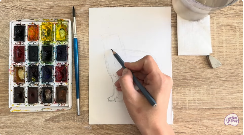 Рисуем Собака породы Бернский зенненхунд