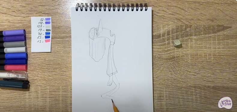 Рисуем Хандра из "Головоломки 2"