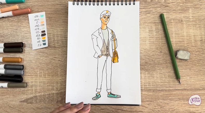 Рисуем Тадаши Хамада из «Города героев»