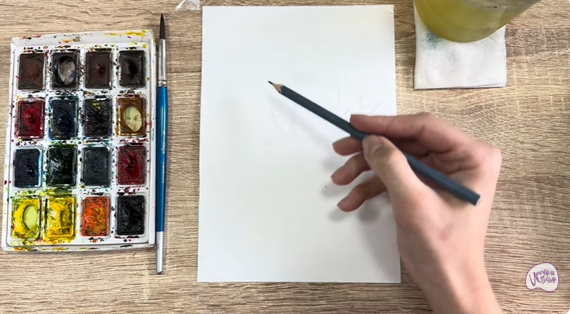 Рисуем Сафлор красильный