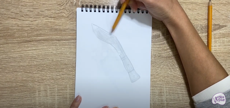 Рисуем Нож "Кукри"