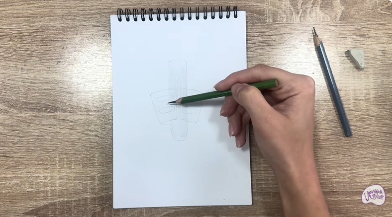 Рисуем Держатель для ручки