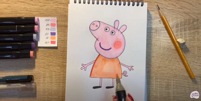 Рисуем Свинка Пеппа
