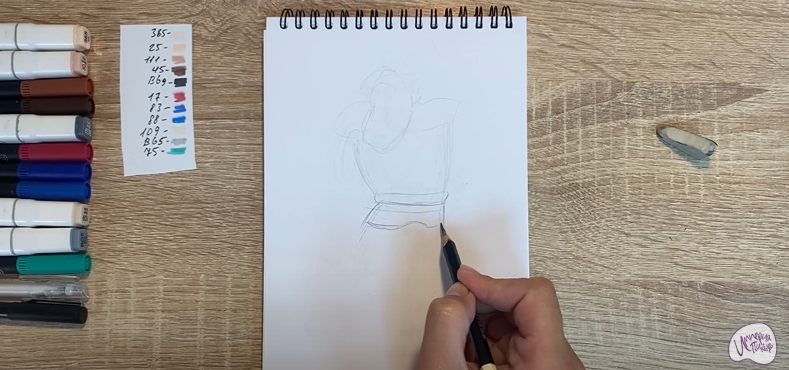 Рисуем Косолапый из мультфильма "Маракуда"