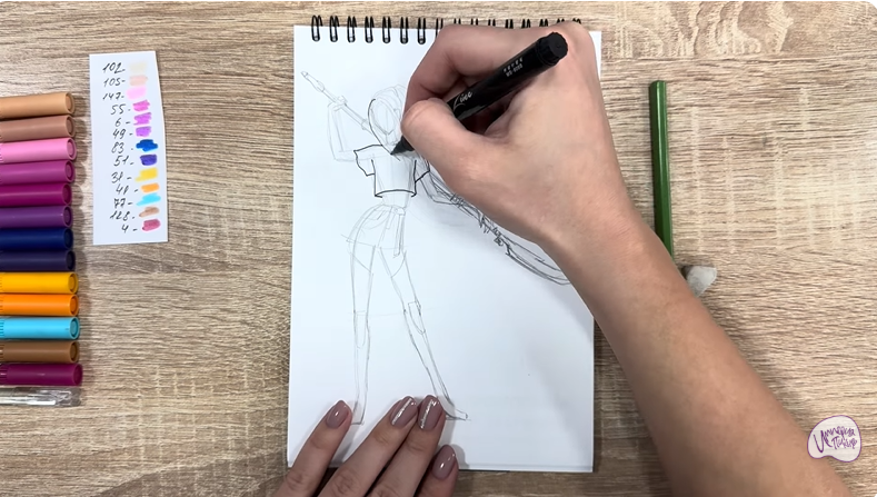 Рисуем Мира из "Кейпоп-охотницы на демонов"