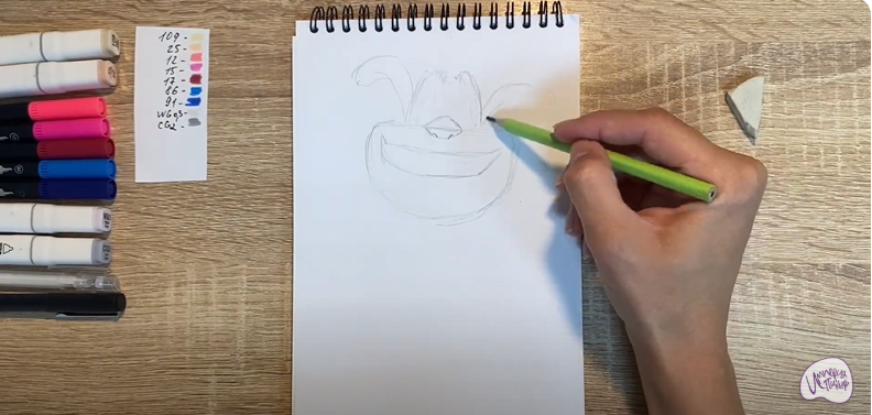 Рисуем Ози из "Финник"