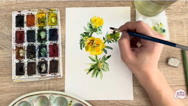 Рисуем Лапчатка