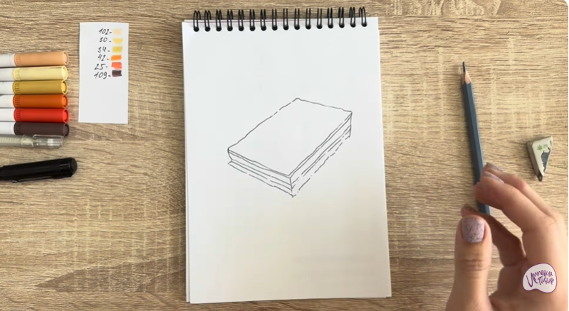 Рисуем Пирожное "Александровская полоска"