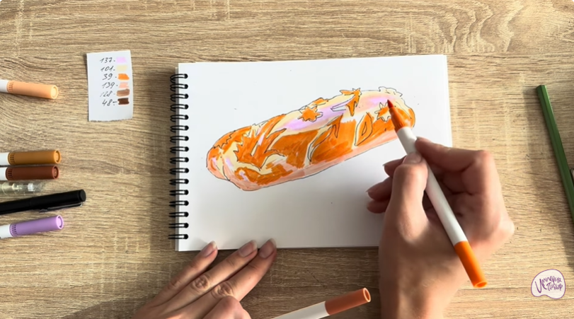 Рисуем Кулебяка