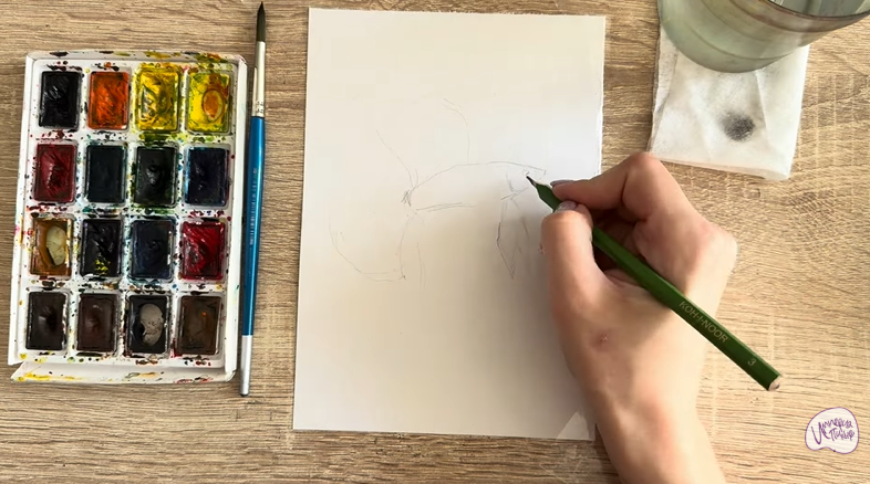 Рисуем Рыба петушок