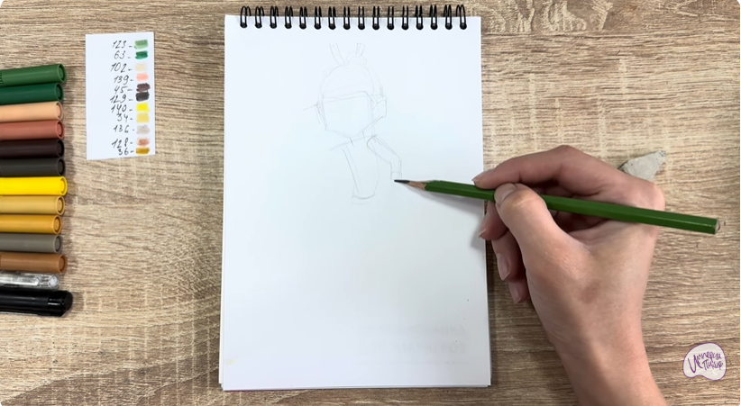 Рисуем Виктор из "герои Энвелла"