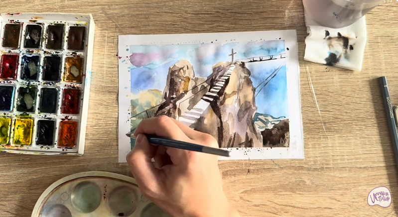 Рисуем Гора Ай-Петри