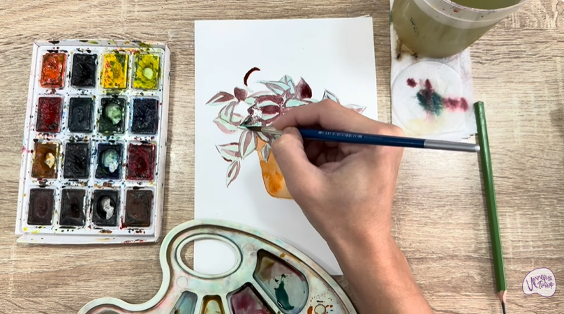 Рисуем Традесканция