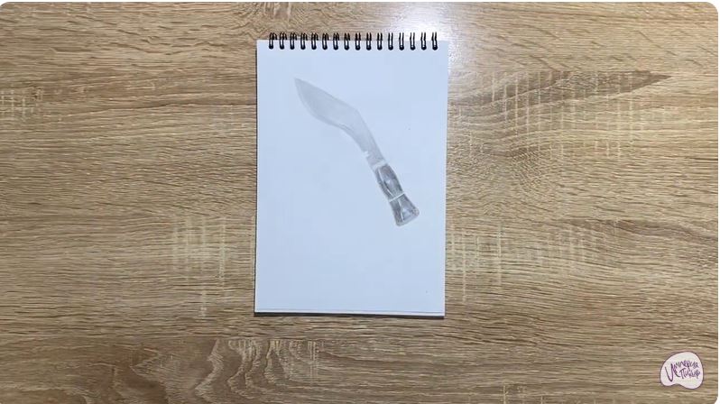 Рисуем Нож "Кукри"