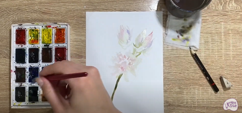 Рисуем Цветок "Серрурия"