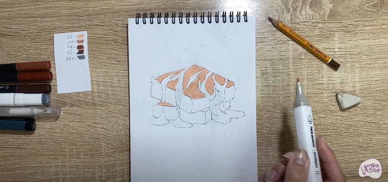 Рисуем Шоколадный брауни
