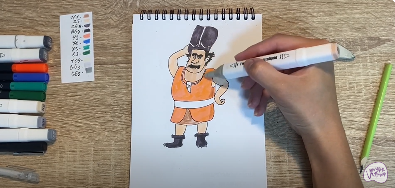 Рисуем Утёс из мультфильма "Маракуда"