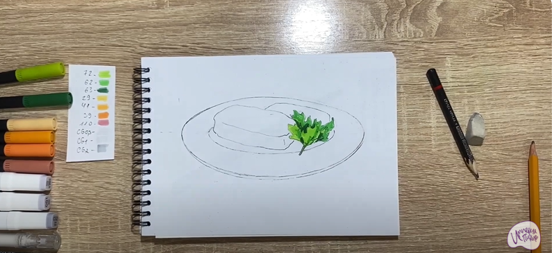 Рисуем Картофельные зразы