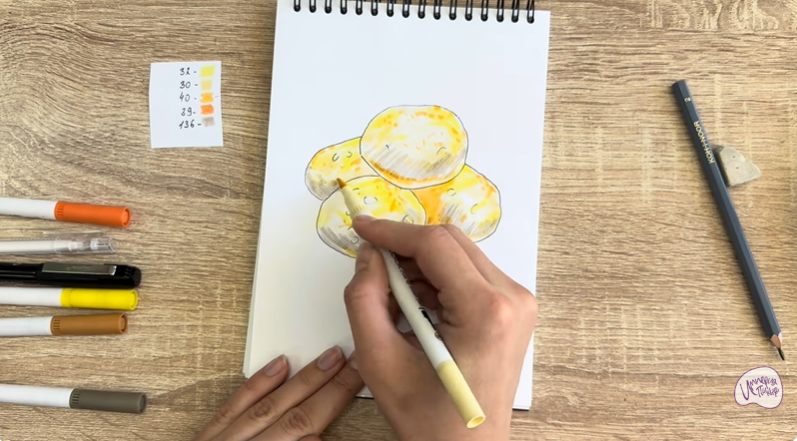 Рисуем Баурсаки