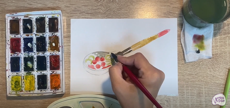 Рисуем Деревянная ложка